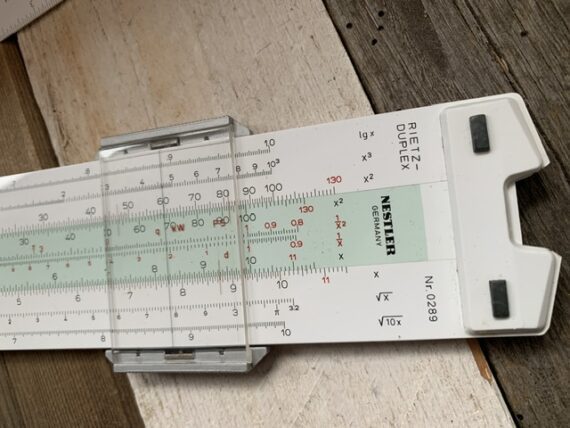 Nestler Rietz-Duplex slide rule 0289 sleeve 1970 Germany