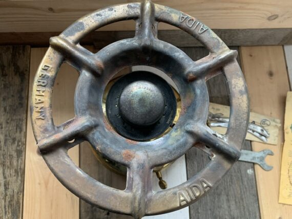 Aida 100 brass silent burner Stove complete in box 1970 Germany - Image 4