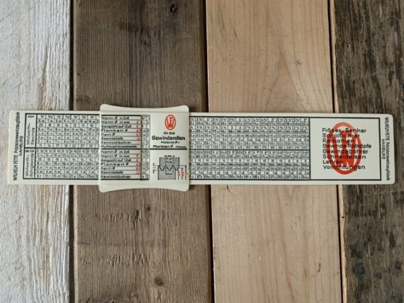 Wilhelm Fette threads Gewinderollen machine time slide chart 1970 Germany - Image 2