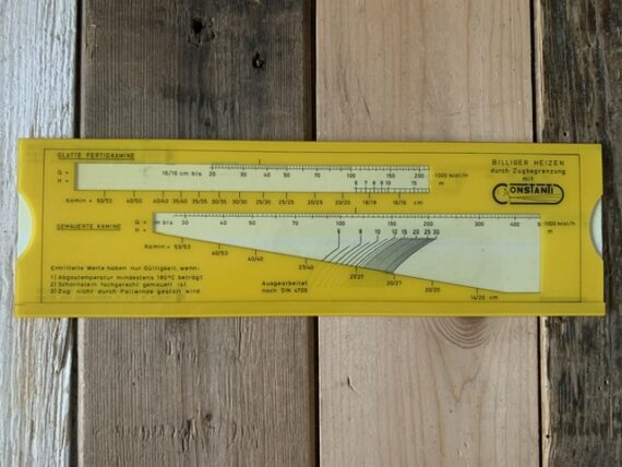 Klix Scheer Öllbrenner heating chimney slide chart 1970 Germany - Image 2