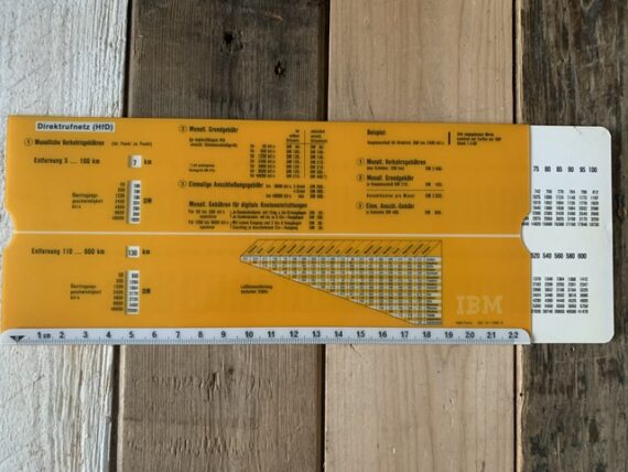 IBM Data and speech network costs slide chart 1999 Germany - Image 2