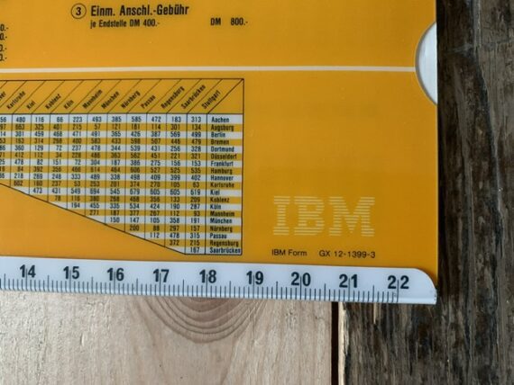 IBM Data and speech network costs slide chart 1999 Germany - Image 4