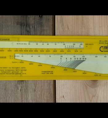 Klix Scheer Öllbrenner heating chimney slide chart 1970 Germany