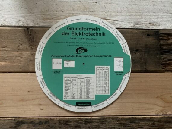 GED Kratschmer basic formulas electro engineers slide chart 1960 Germany - Image 3
