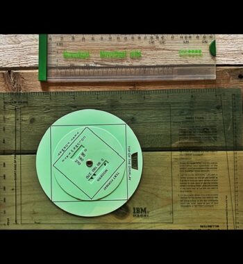 2x IBM IWA BDF plastic see-through slide chart 1980 Germany