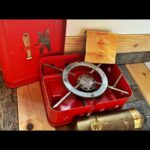 Ernst Hãhnel Vulcano Tourist 222 brass box stove 1960 Germany