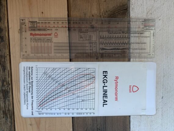 Knoll System So heart frequency full set slide chart 1970 Germany