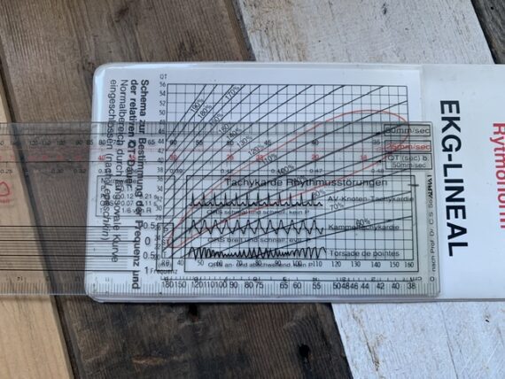 Knoll System So heart frequency full set slide chart 1970 Germany - Image 6