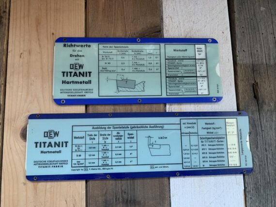 2x IWA RS 5116-II 195-II Machine time Dew Titanit slide chart 1960 Germany - Image 3
