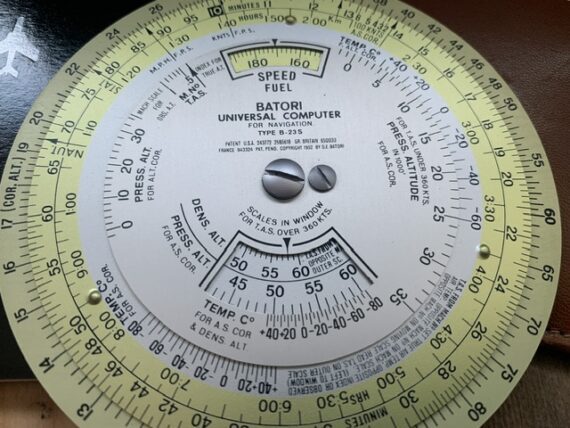 Batori 23s computer for air navigation slide rule manual 1960 Switzerland USA - Image 6