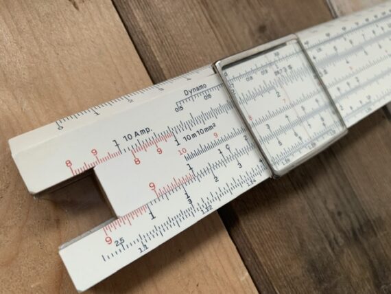 Sun Hemmi 80K Electro slide rule wrapped in case 1970 Japan - Image 4