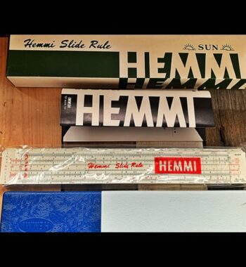 Sun Hemmi 130W Ahrend sealed Slide rule full set Japan 1970 Netherlands