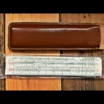 Sun Hemmi 74 Ahrend sealed pocket slide rule sleeve NOS 1970 Japan