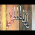 9x Douwe Egberts Dutch design coffee spoons steel 1990 Netherlands