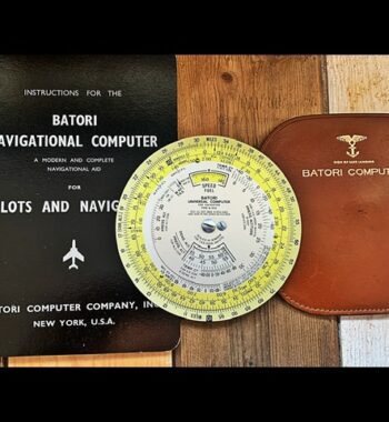 Batori 23s computer for air navigation slide rule manual 1960 Switzerland USA