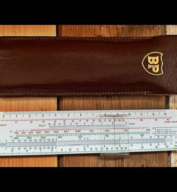 Graphoplex BP combustion efficiency smoke losses pocket slide rule 1960 France UK