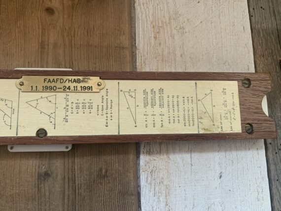 American blueprint Co US artillery arc bombing military slide rule pouch 1960 USA - Image 5