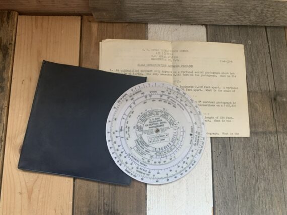 US navy vertical aerial photography bildflug airplane slide rule Felsenthal 1960 USA - Image 7