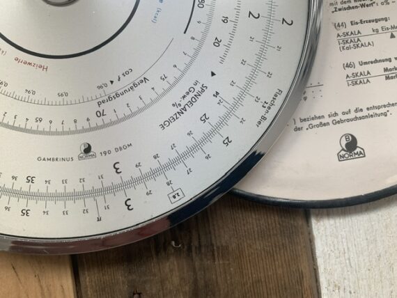 Norma Gambrinus 190 circular slide rules beer brewing full set 1970 Germany - Image 8