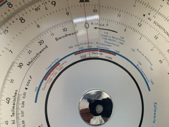 Norma Gambrinus 190 circular slide rules beer brewing full set 1970 Germany