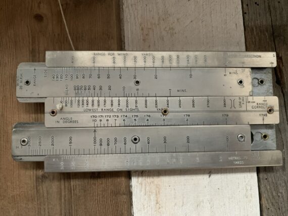 Vickers Machine Gun MKI firing metal slide rule W.H.H. 1940 Australia - Image 3