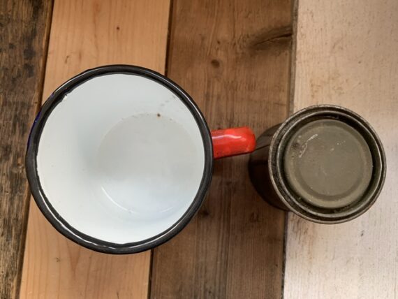 Meta-71 cup cutlery mini stove camping accessories set 1960 Switzerland Sweden - Image 8