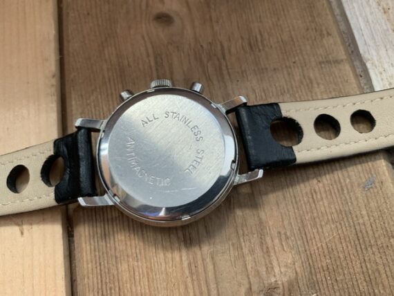 Ancre steel chronograph Landeron 148 handwind 1970 Switzerland - Image 8