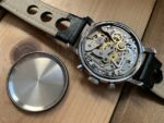 Ancre steel chronograph Landeron 148 handwind 1970 Switzerland