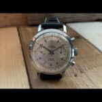 Ancre steel chronograph Landeron 148 handwind 1970 Switzerland