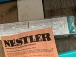 Nestler Elemath log log duplex slide rule full set 1970 Germany