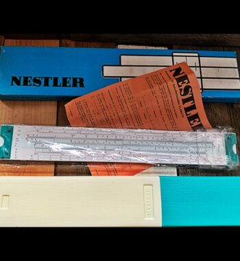 Nestler Elemath log log duplex slide rule full set 1970 Germany