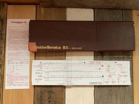 Expansion for piping slide rule Flexider 1960 The Netherlands - Image 4