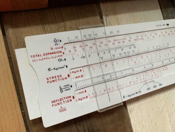 Expansion for piping slide rule Flexider 1960 The Netherlands - Image 5