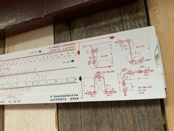 Expansion for piping slide rule Flexider 1960 The Netherlands - Image 6