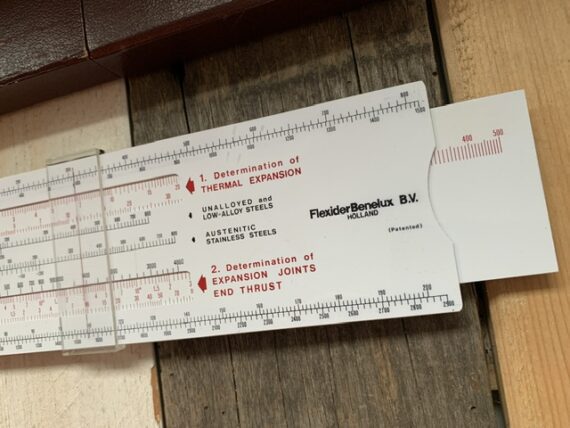 Expansion for piping slide rule Flexider 1960 The Netherlands - Image 7