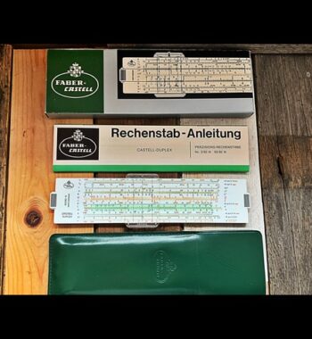 Faber Castell 62/82N Duplex pocket slide rule New Old Stock 1970 Germany