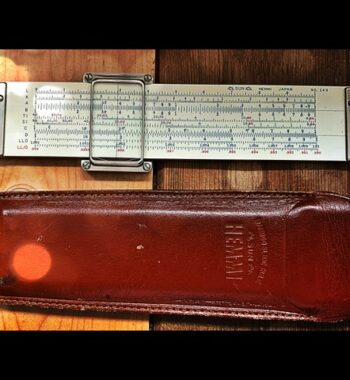 Sun Hemmi 149 pocket slide rule sleeve 1950 Japan