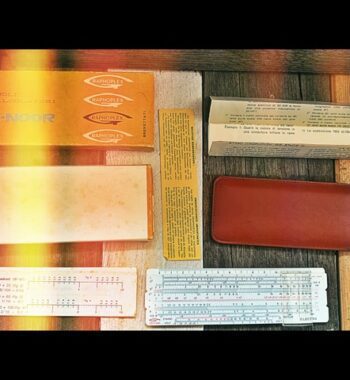 Graphoplex 650 Electro Koh-I-Noor pocket slide rule full set 1960 Italy
