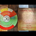 Chemical calculator circular slide rule radical combiner 1936 USA