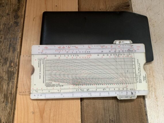 Aristo 40128 pocket Wire slide rule in sleeve 1960 Germany - Image 3