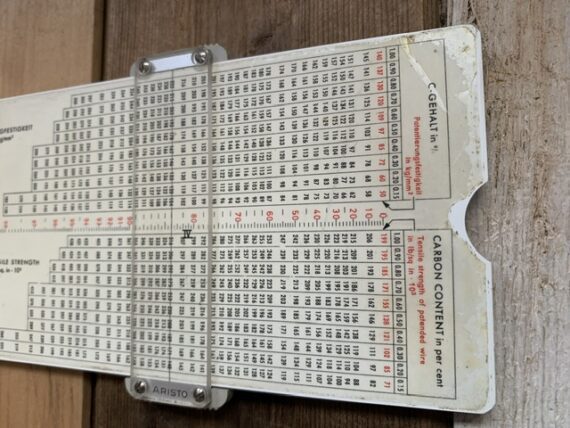 Aristo 40128 pocket Wire slide rule in sleeve 1960 Germany - Image 7