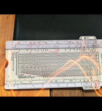 Aristo 40128 pocket Wire slide rule in case 1960 Germany