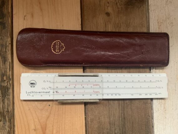 Graphoplex SHELL Stack loss excess air pocket slide rule 1960 Dutch France - Image 2