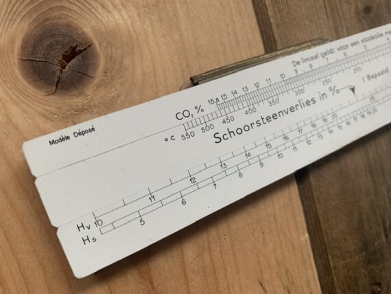 Graphoplex SHELL Stack loss excess air pocket slide rule 1960 Dutch France - Image 4
