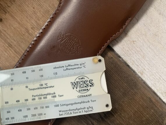 IWA 0594 Psychrometer humidity slide rule 1960 Germany