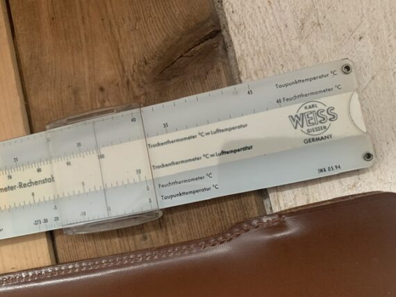 IWA 0594 Psychrometer humidity slide rule 1960 Germany - Image 5