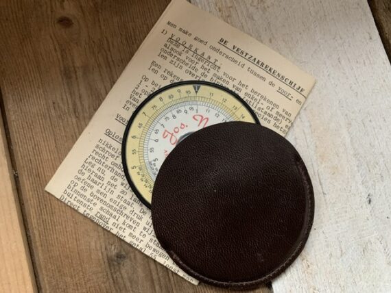 ALRO printing circular slide rule case cicero Jos Neve 1960 Holland - Image 5