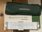 Faber Castell 62/82 pocket slide rule manual sleeve 1960 Germany