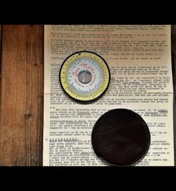 ALRO printing circular slide rule case cicero Jos Neve 1960 Holland