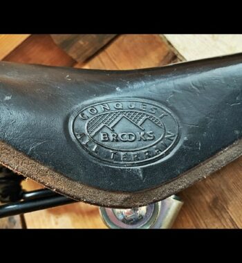 Brooks Conquest all terrain leather saddle bike black 1990 England
